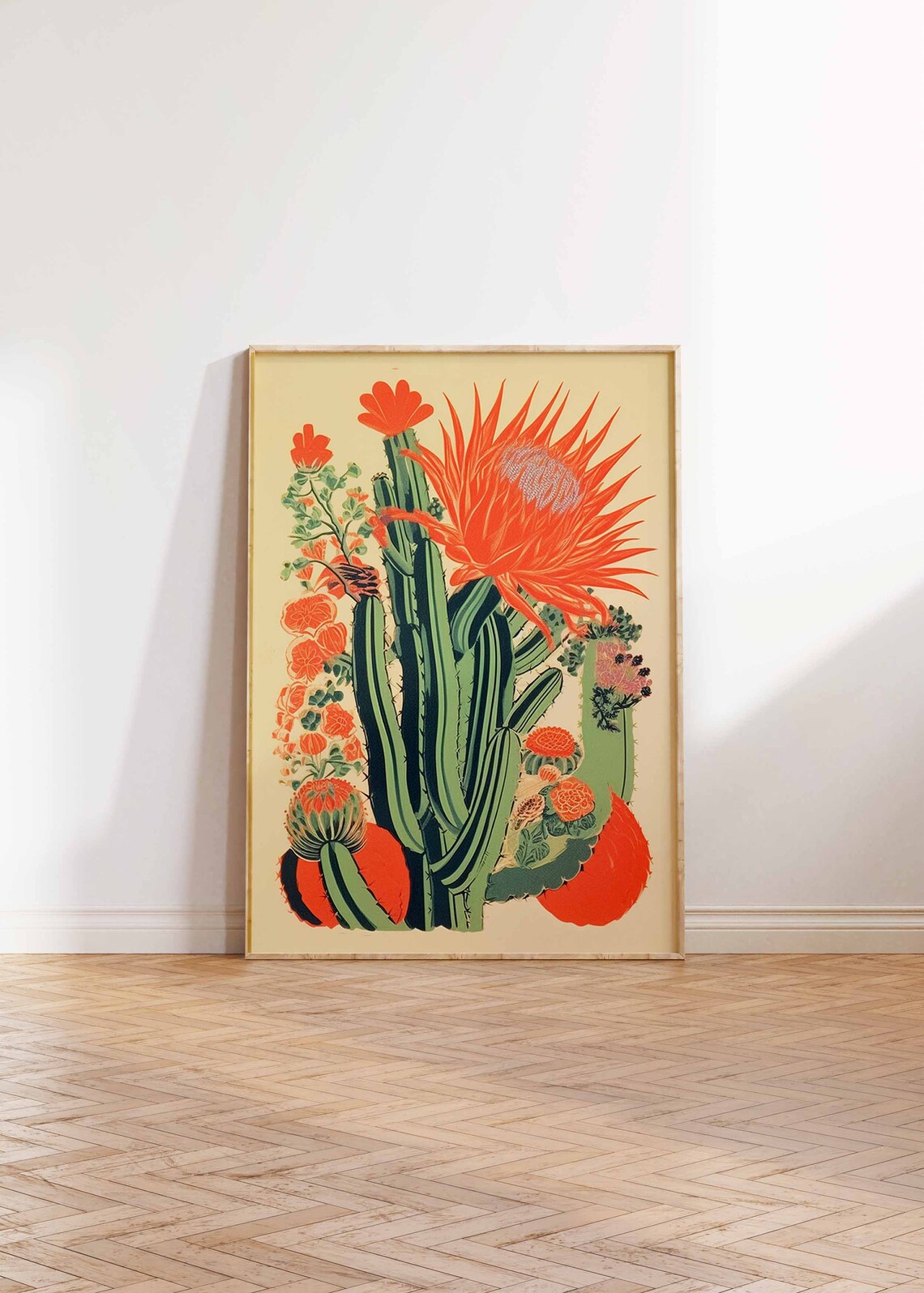 Mexican Cactus Colourful Latin Decor Poster - Image 2