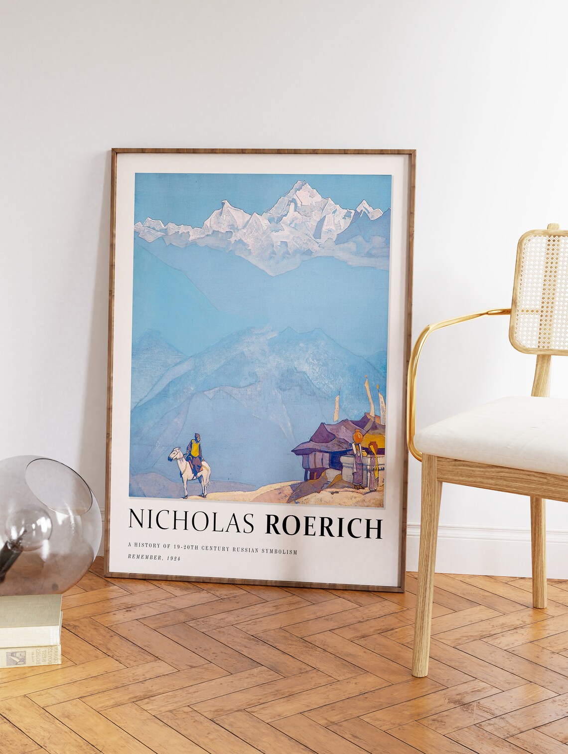 Nicholas Roerich Vintage Russian Art Poster, Spiritual Floral - Image 3