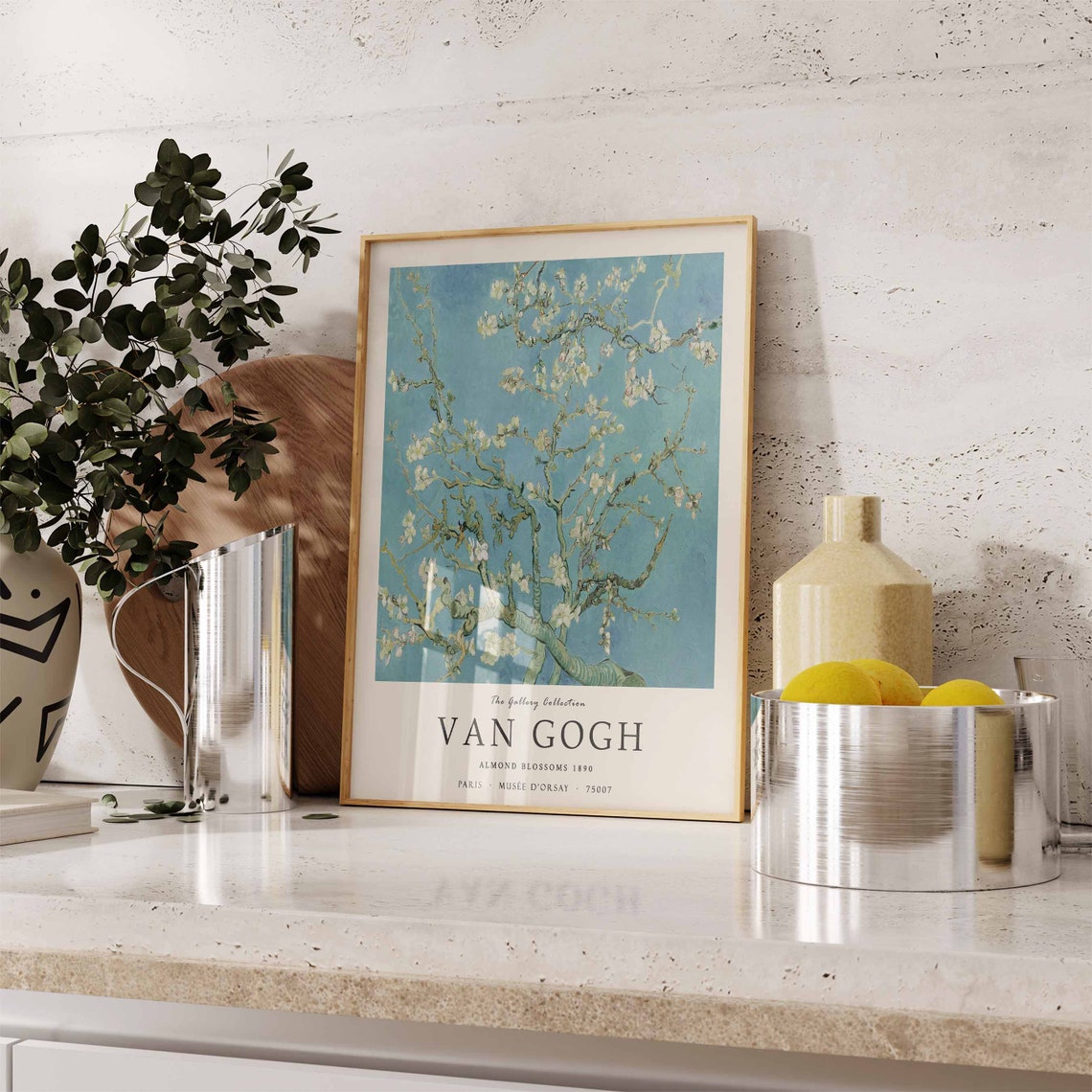 Van Gogh Almond Blossoms 1890 Museum Exhibition Gallery Poster - Image 3