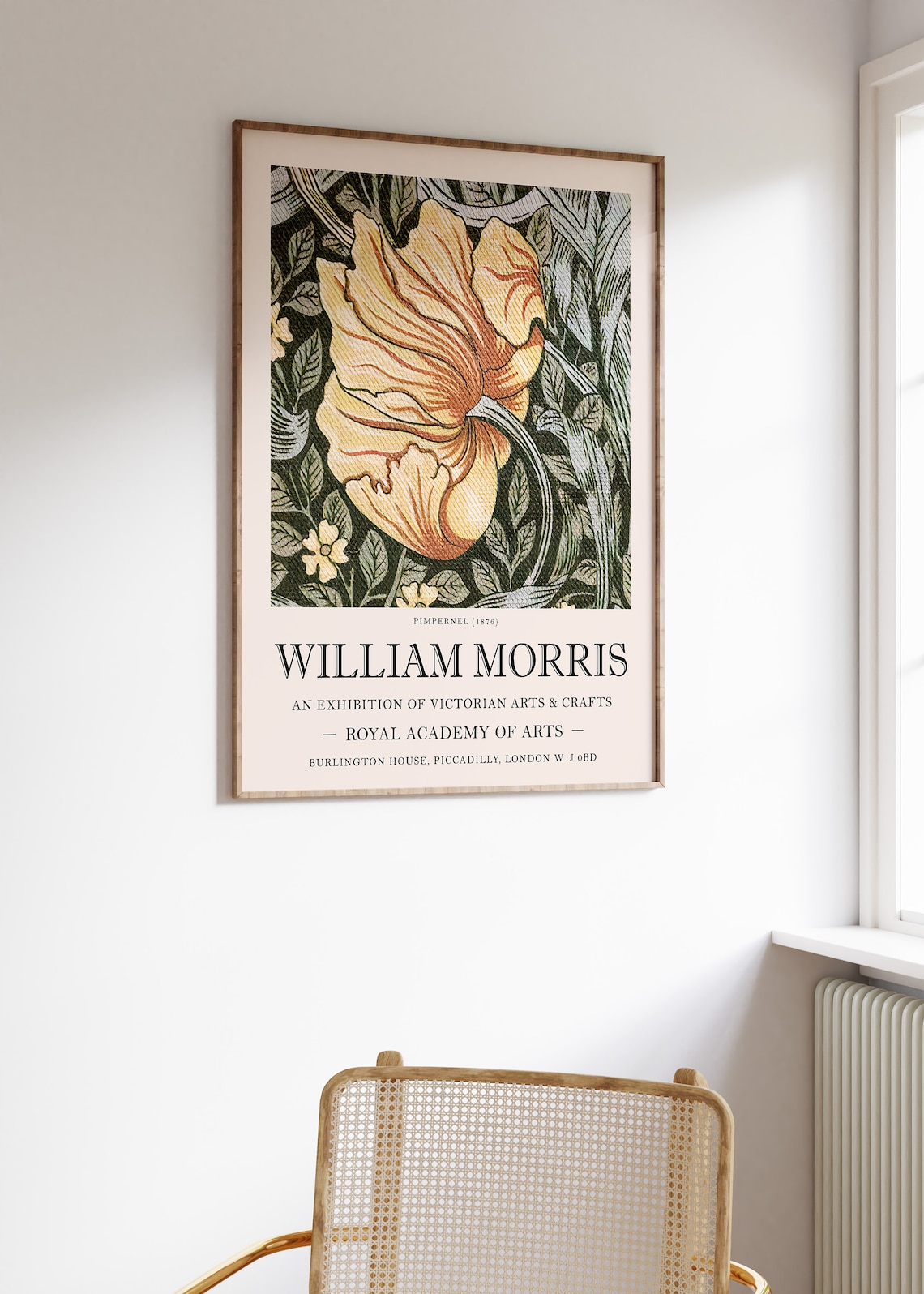 William Morris Pimpernel Vintage Floral Poster - Image 2