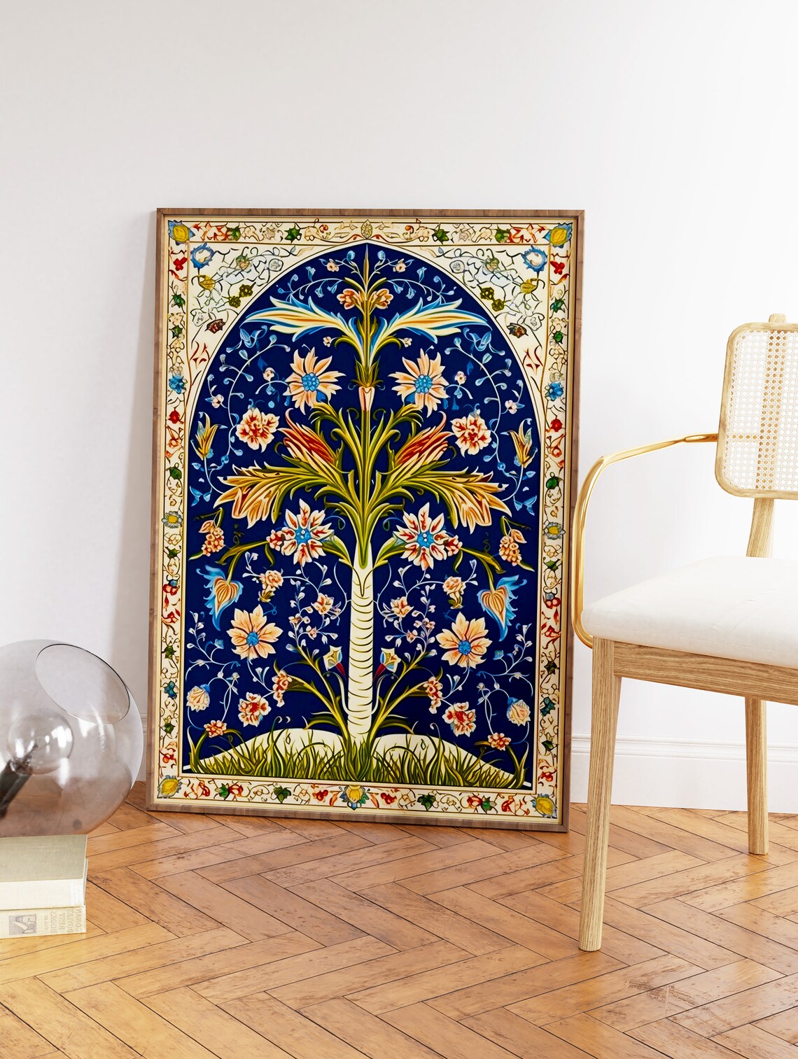 Islamic Floral Art Poster, Traditional Pattern Print - Image 2