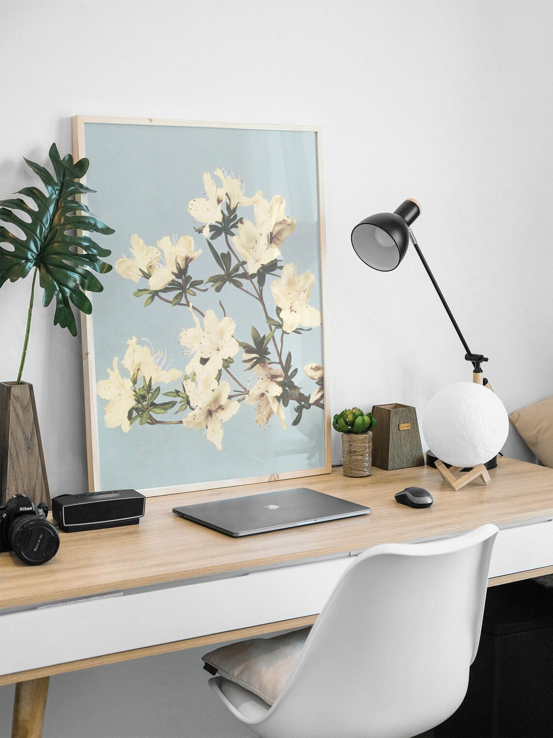 Japanese Azaleas Floral Art Print, Asian Decor - Image 2
