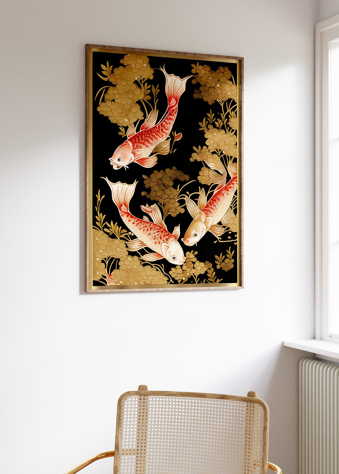 Japanese Carp Vintage Fish Art Print, Asia Decor - Image 3