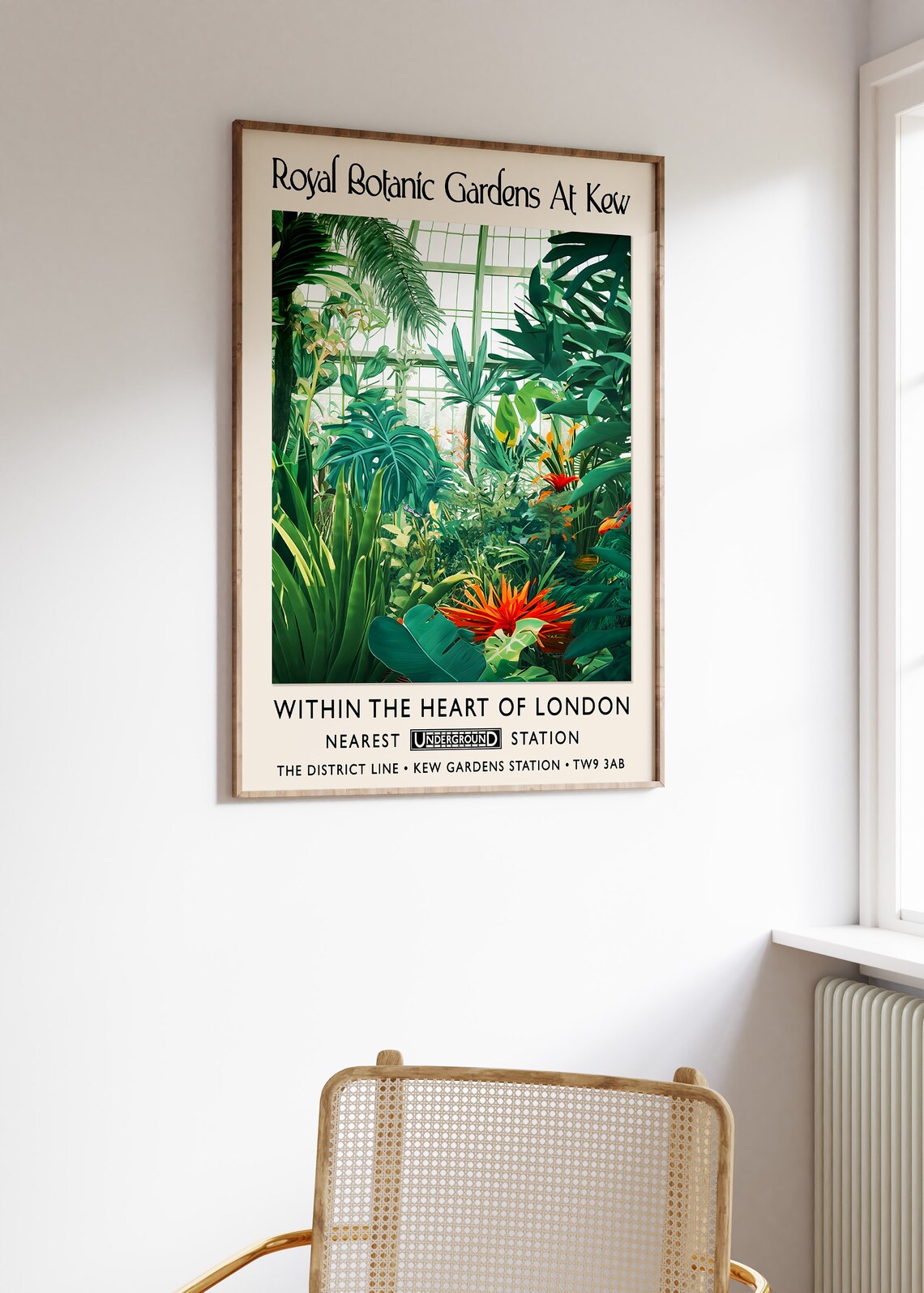 Royal Botanic Gardens Kew Tropical Greenhouse London Art Poster - Image 3