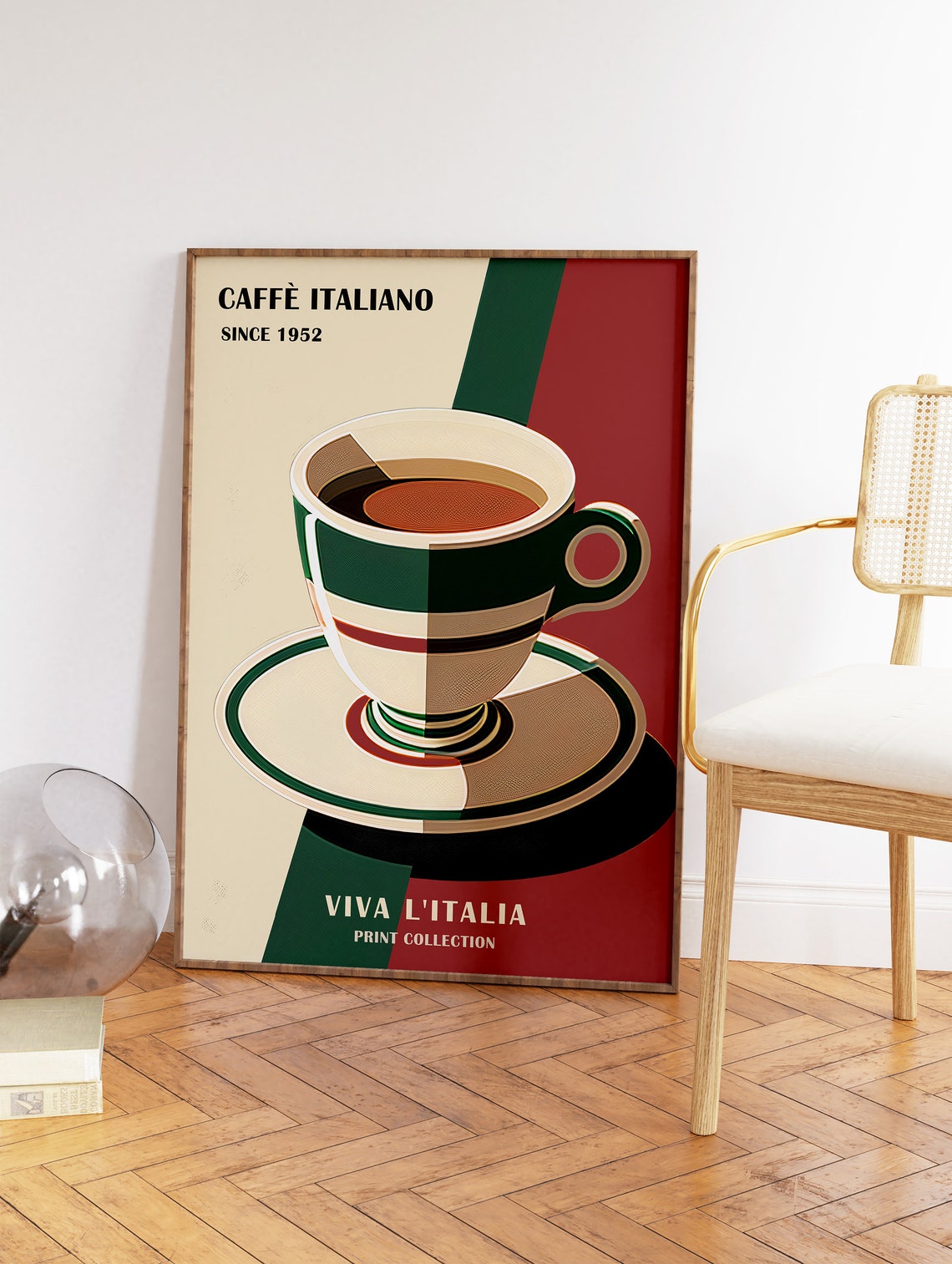 Caffe Italiano Since 1952 Vintage Coffee Cup Viva LItalia Poster - Image 2