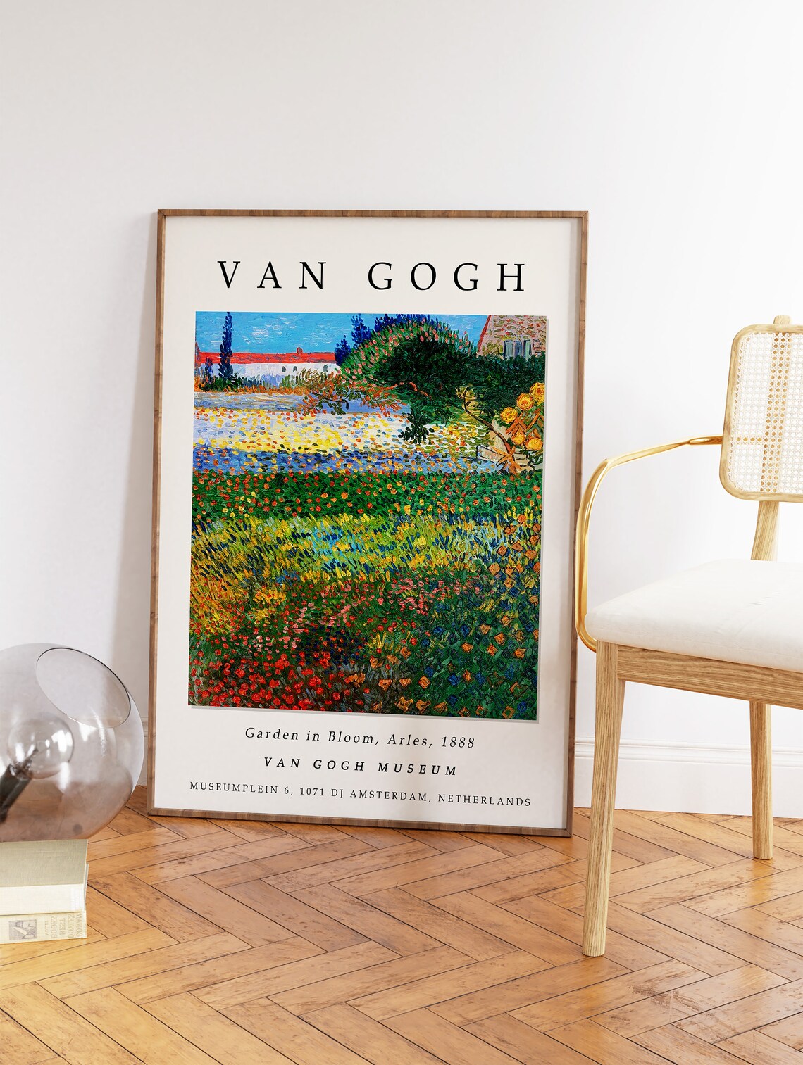 Van Gogh Exhibition Poster, Garden In Bloom Arles Art Print - Image 2