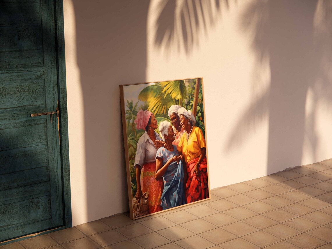 Jamaica Tropical Floral Art Print, Caribbean Decor - Image 3