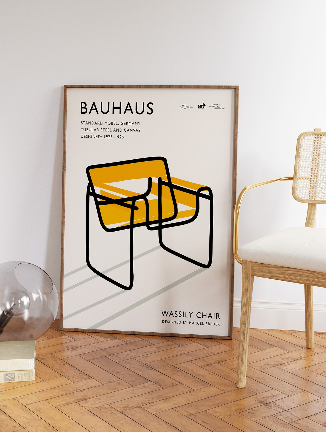 Retro Scandinavian Furniture Art Print, Swedish Bauhaus - Image 3