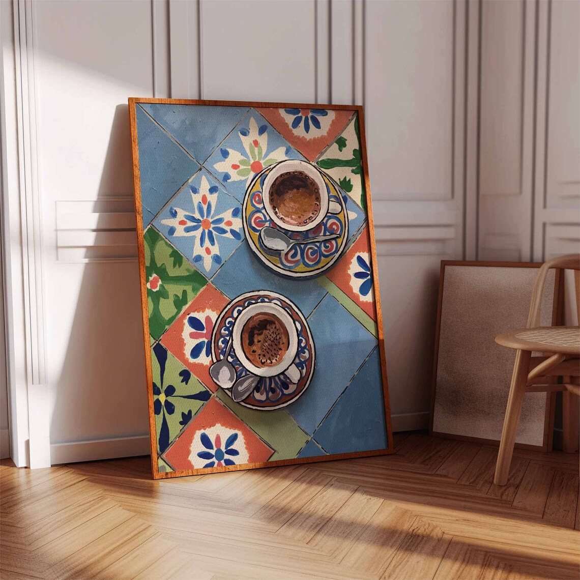 Coffee Poster, Retro Middle Eastern Kitchen Art - Image 2