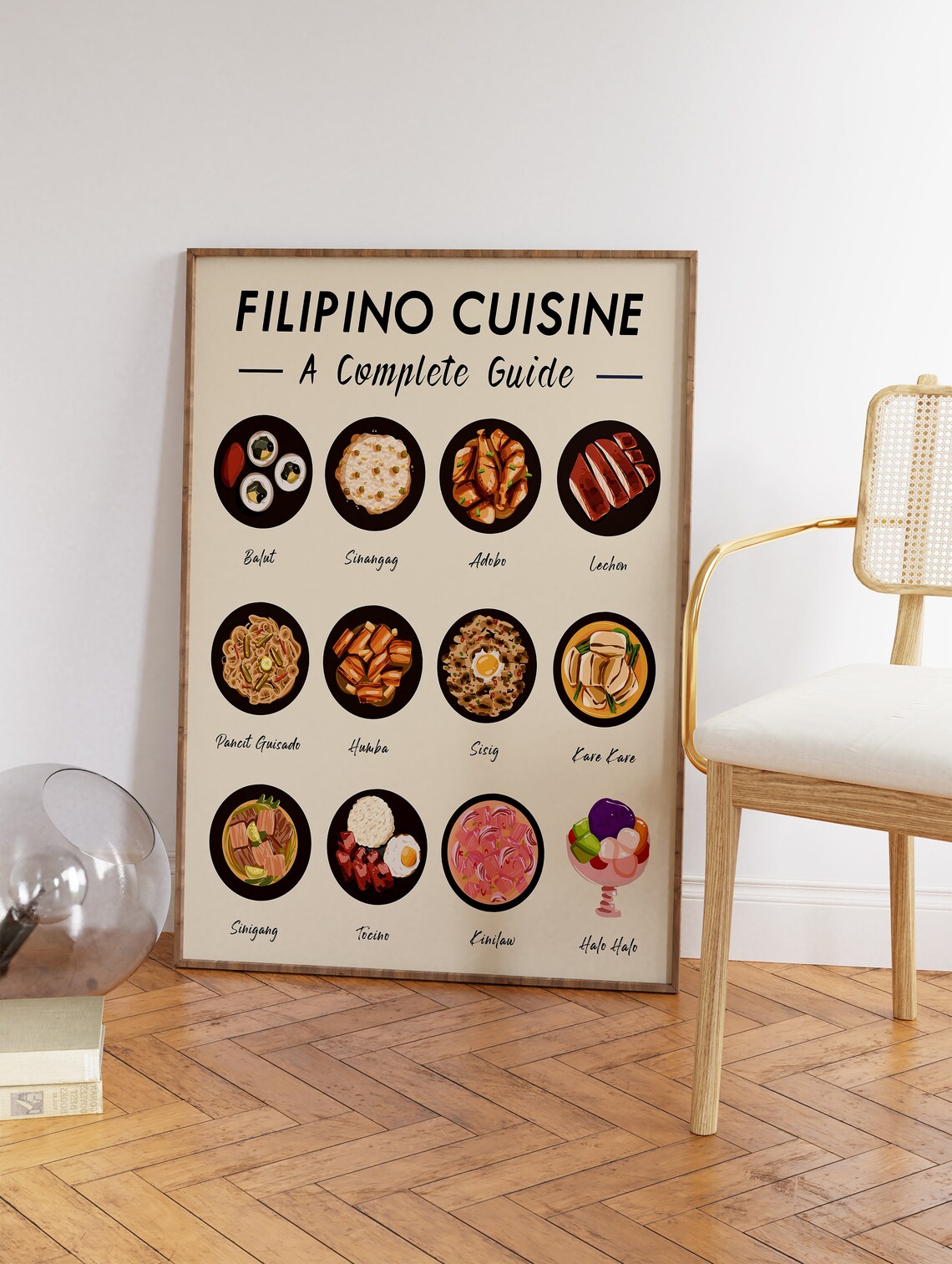 Filipino Food Retro Print, Kitchen Wall Art - Image 3
