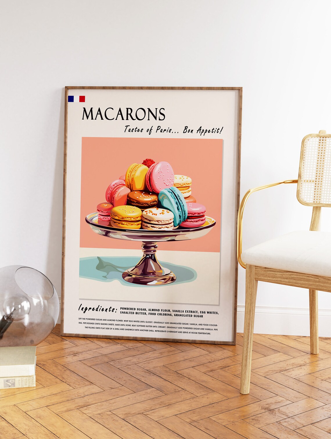 Macarons French Dessert Kitchen Art Print - Image 2