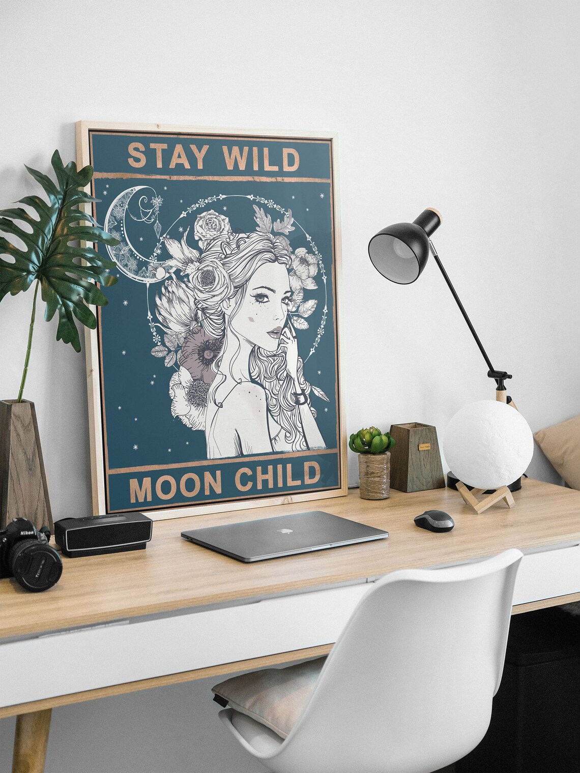 Stay Wild Moon Child Vintage Bedroom Art Poster - Image 3