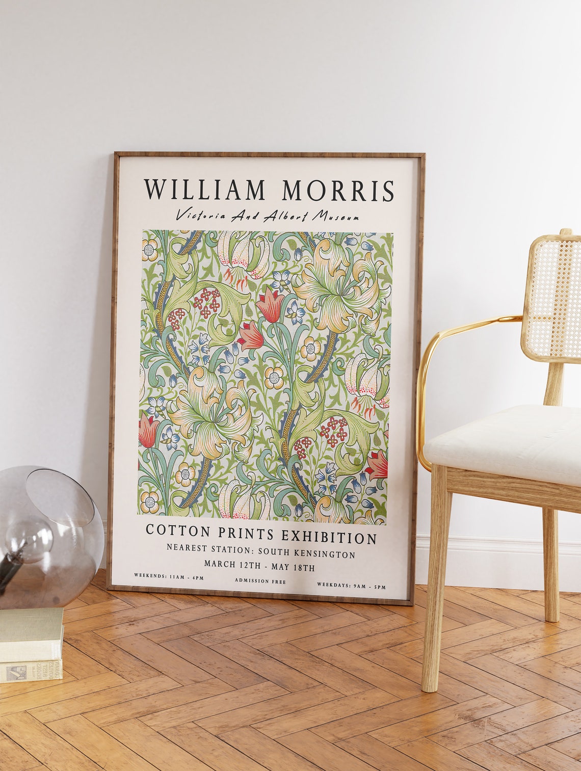 William Morris Victoria and Albert Museum Botanical Exhibition Poster - Image 3