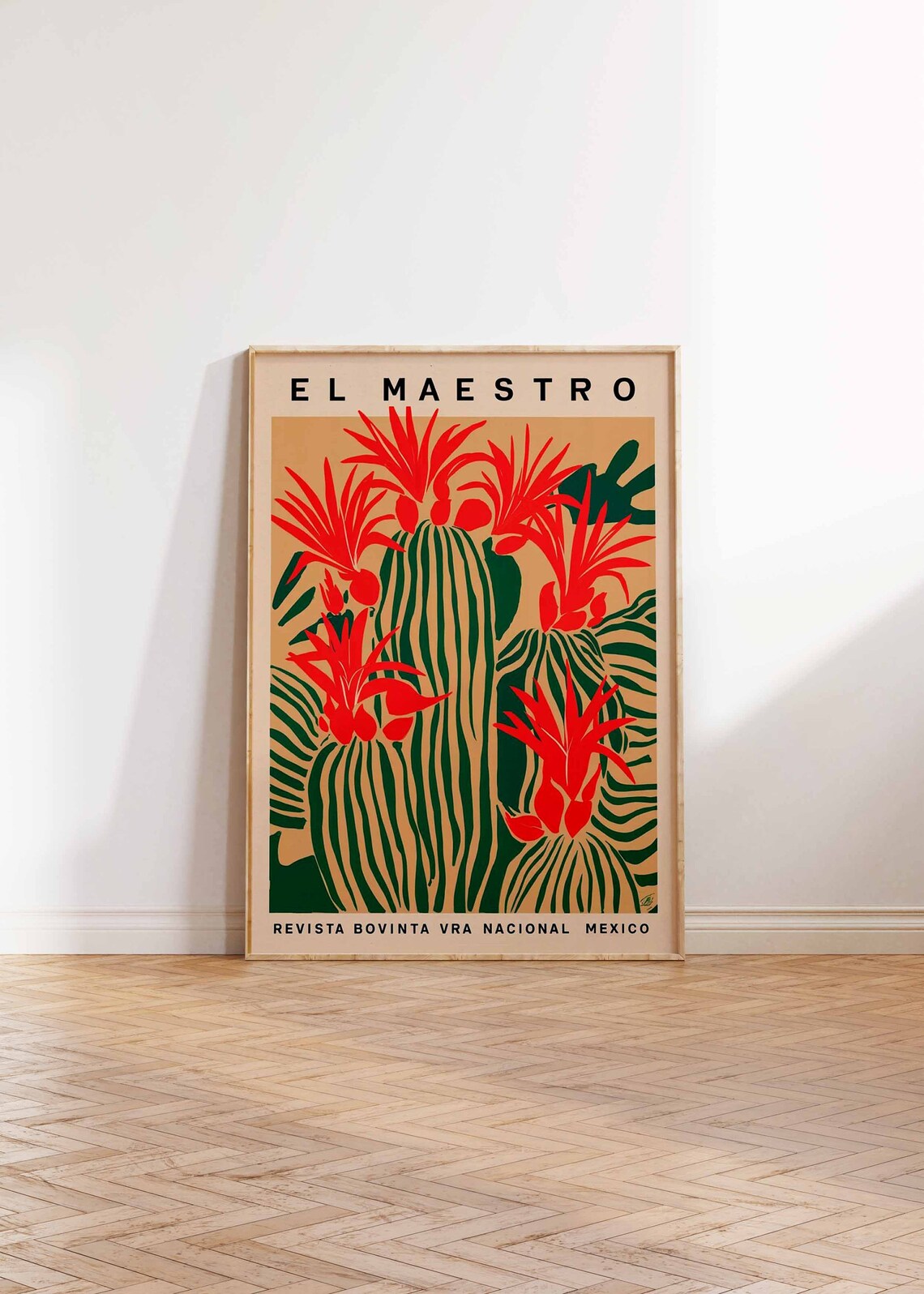 Vintage Mexican Cactus Colourful Mexican Poster - Image 3