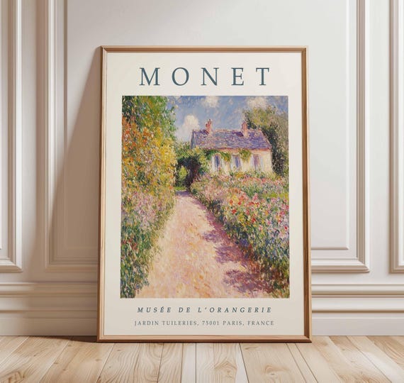 Claude Monet Poster Print Botanical Floral Decor Vintage Home Nature Art Water Lilies