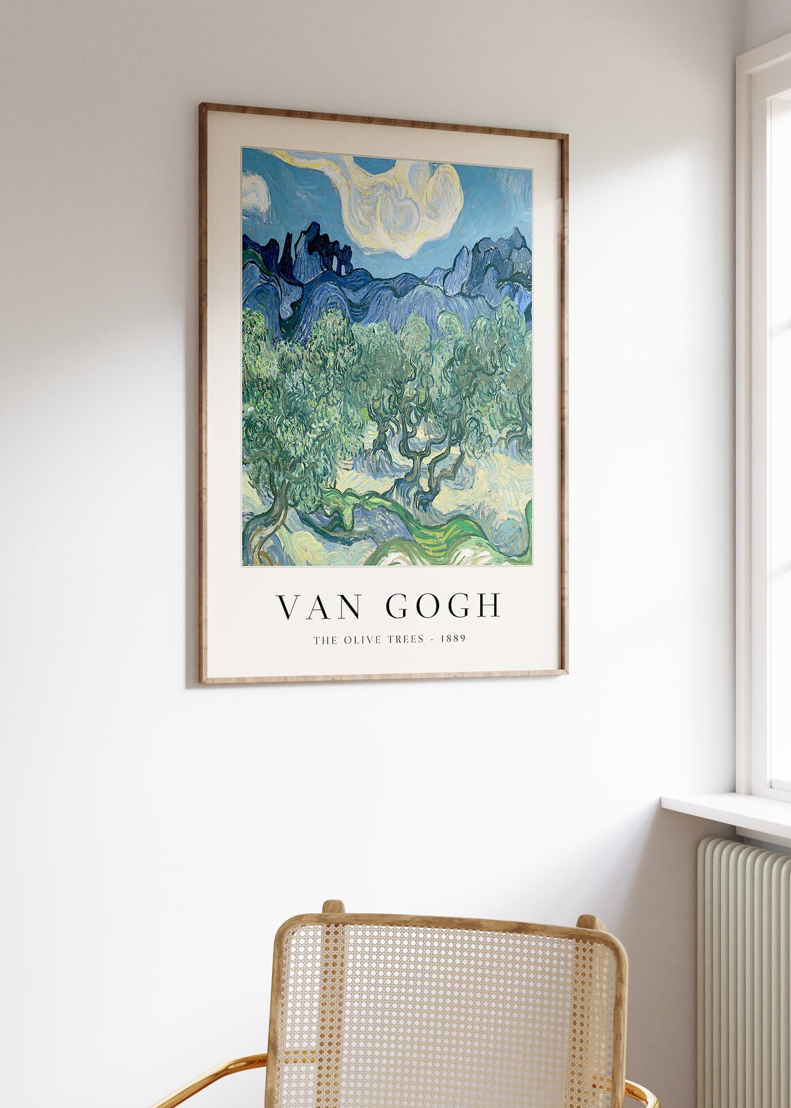Van Gogh The Olive Trees 1889 Famous Impressionist Classic Fine Art Print - Image 2