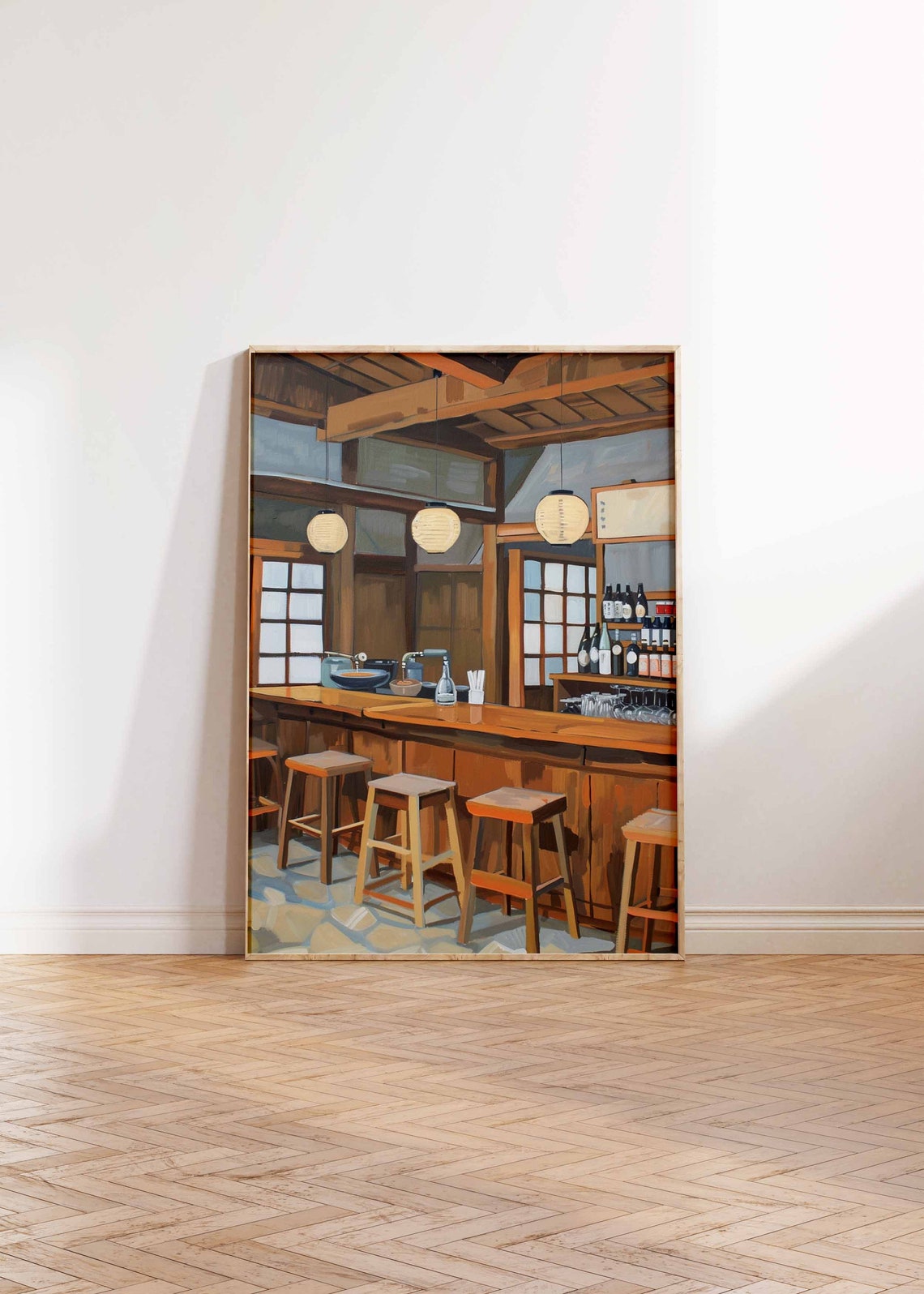 Japanese Izakaya Bar Poster Tokyo Bar Art Japanese Poster Tokyo Print Cocktail Bar Poster Asian Bar Scene Poster Japanese Decor - Image 2
