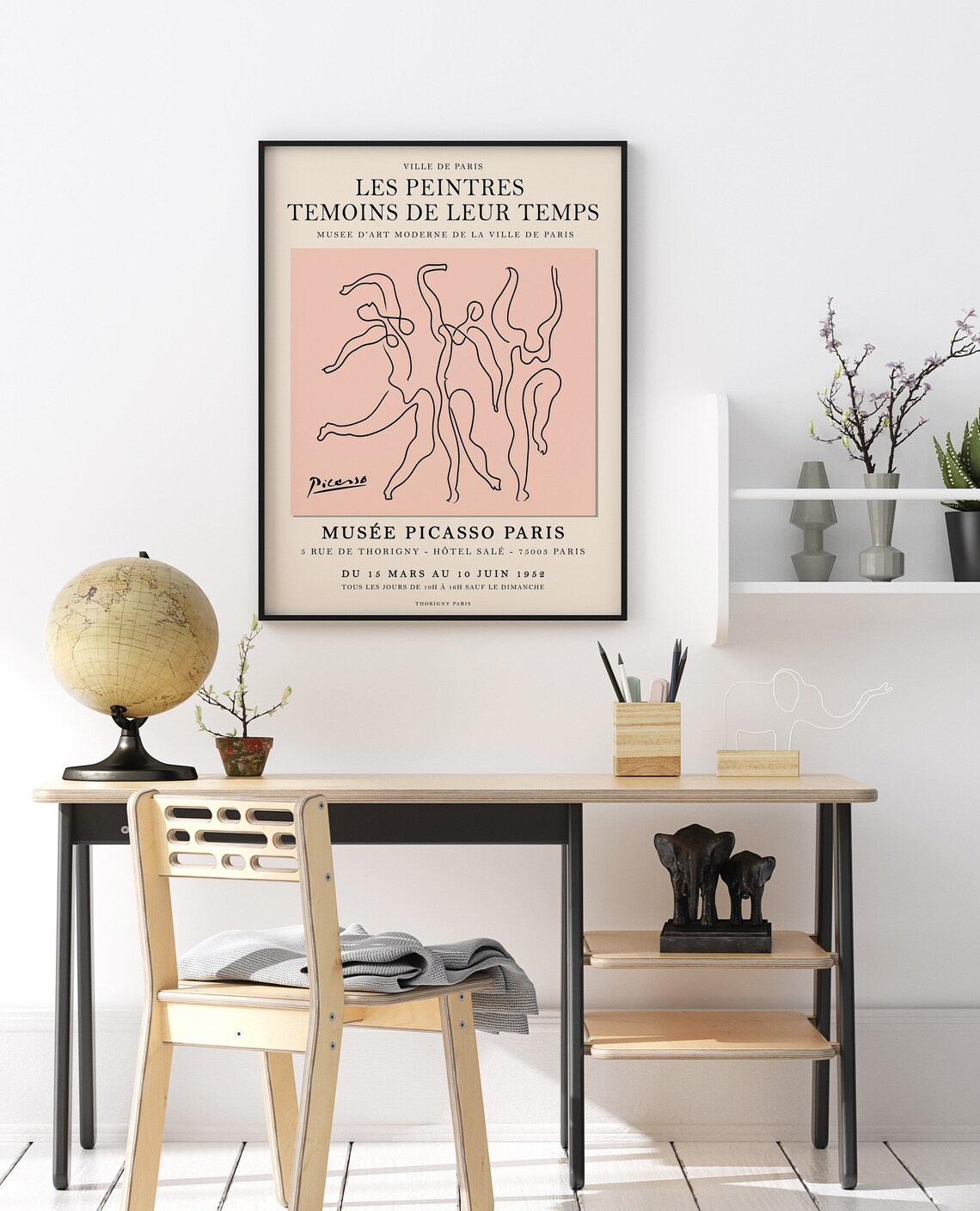 Picasso Exhibition Poster, Vintage Minimalist Art Print - Image 2