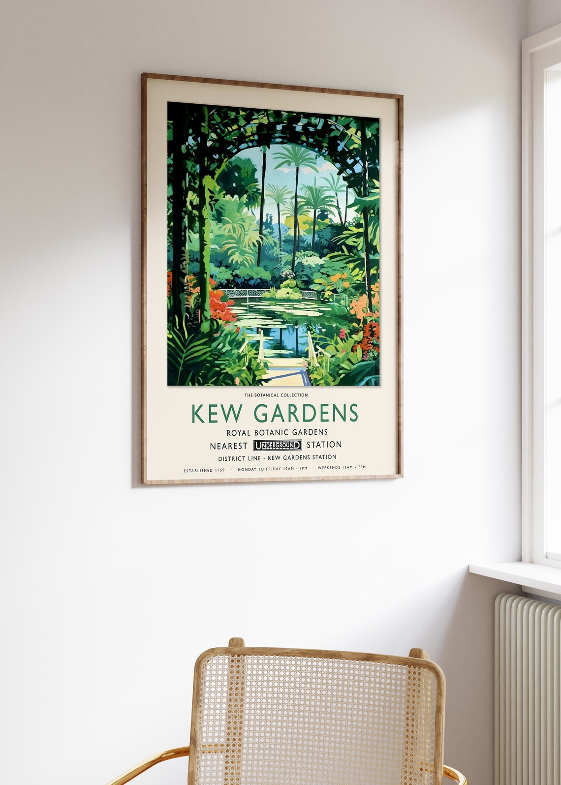 Kew Gardens Botanical Print, Vintage London Art - Image 3