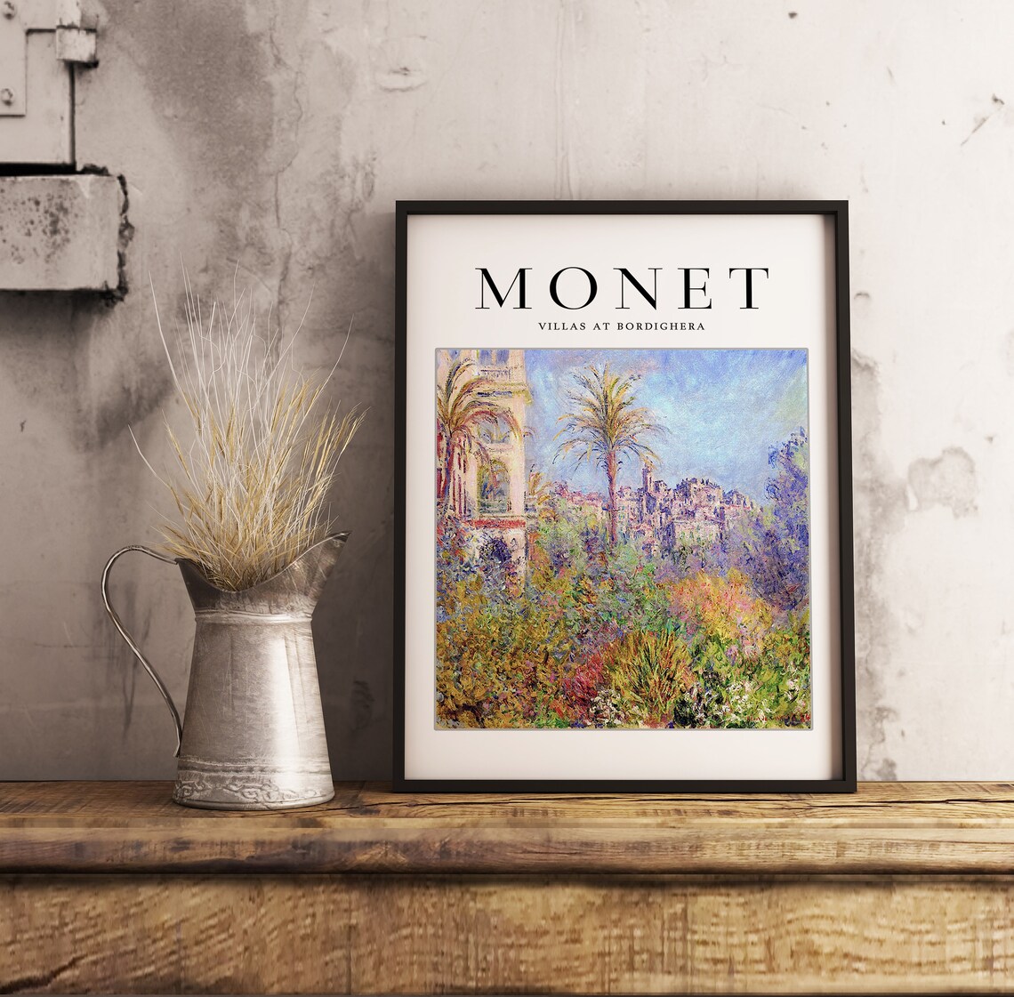 Claude Monet Villas At Bordighera Art Print - Image 2