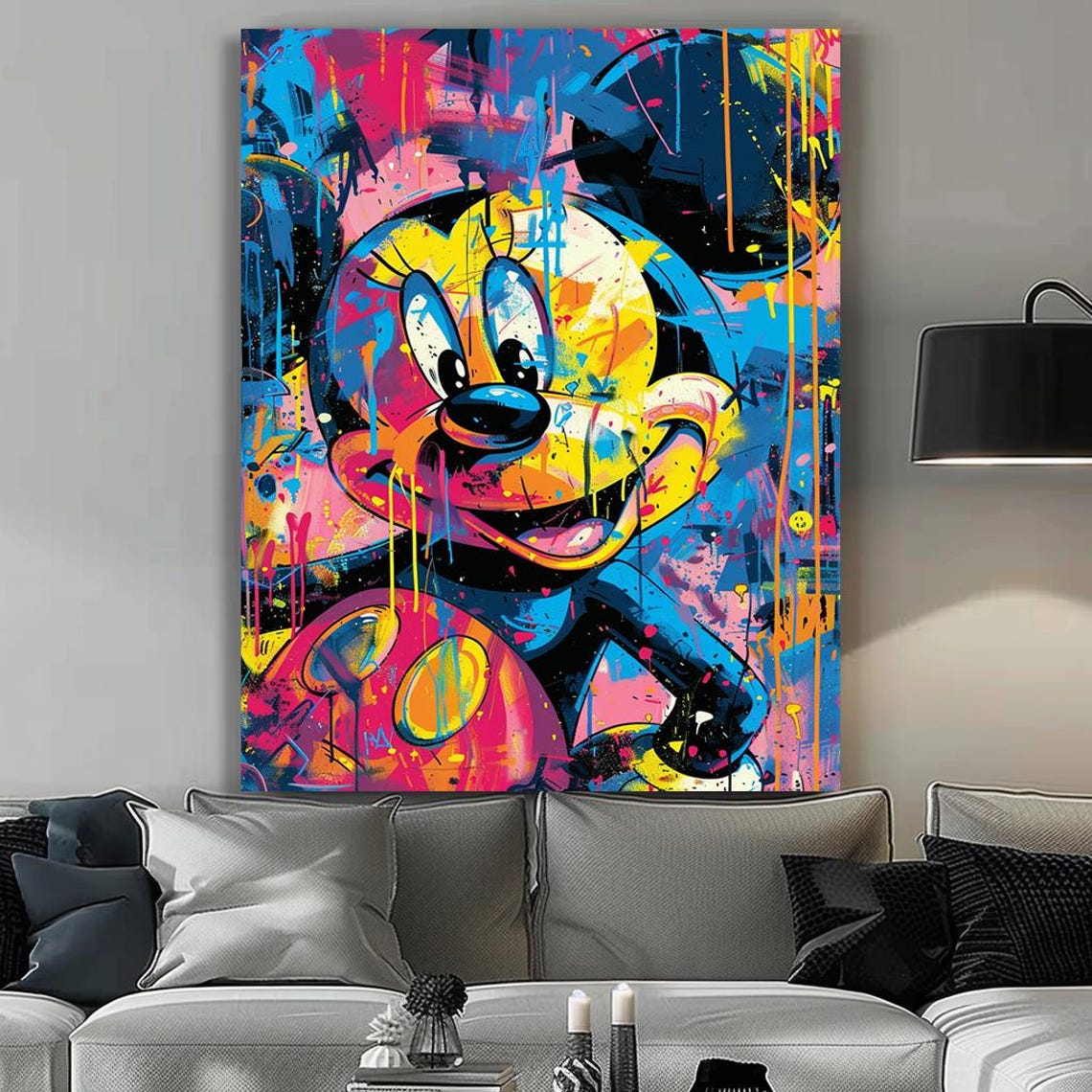 Wall Art Framed Art Home Decor Dynamic Urban Graffiti Wall Decor Vibrant And Bold Framed Art Modern Abstract Street - Image 5