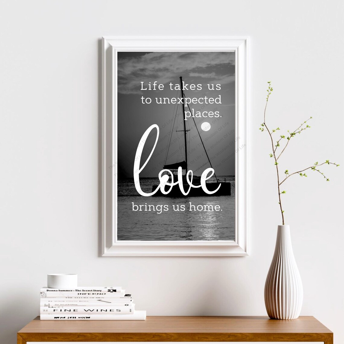 Life Takes Us to Unexpected Places Love Brings Us Home Print - Image 5
