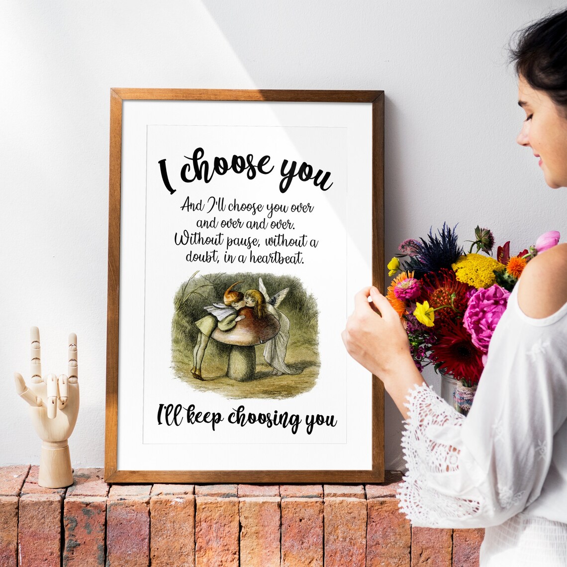 Family And Love I Choose You Sign, Home Decor - Image 8