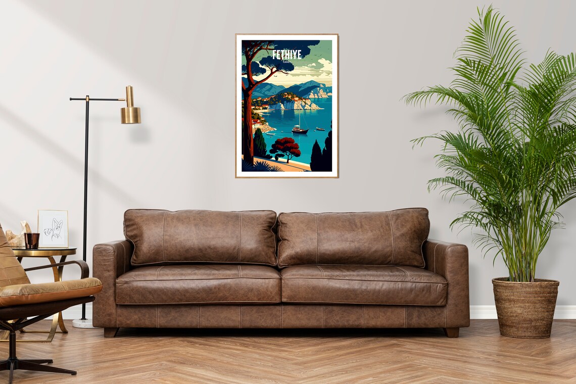 Fethiye Turkey Travel Poster, Scenic Destination Print - Image 3