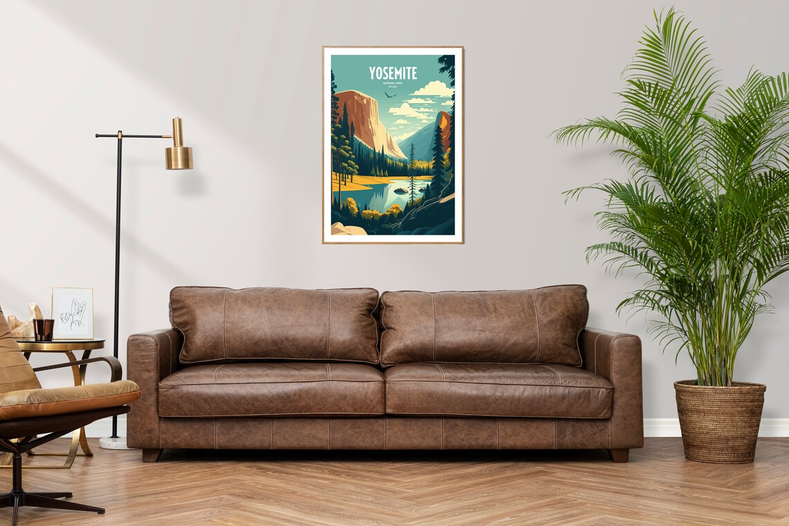 Yosemite National Park Travel Poster, USA Travel Art - Image 3