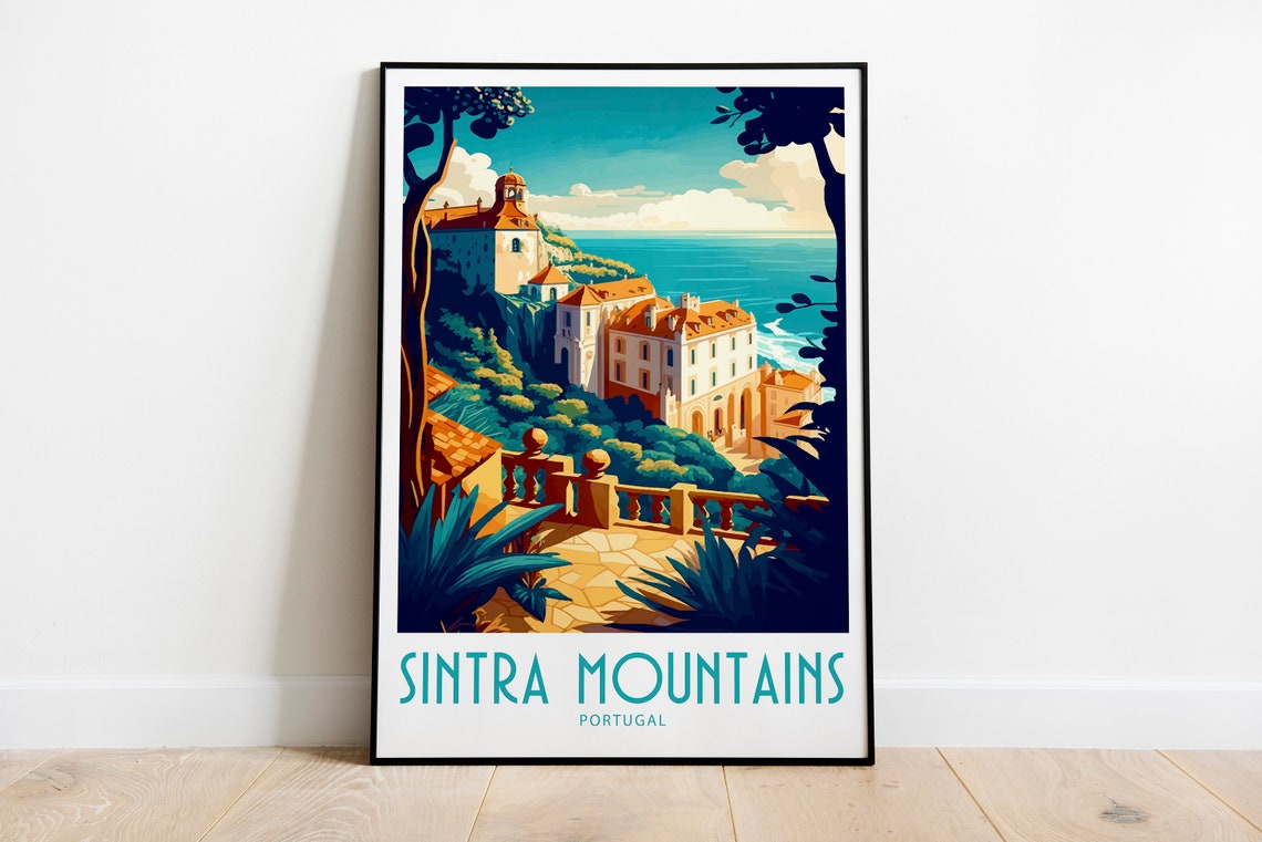 Sintra Travel Print Wall Art Sintra Portugal Wall Hanging Home Decoration Sintra Portugal Gift Art Lovers Art Sintra Potugal Wall Decor