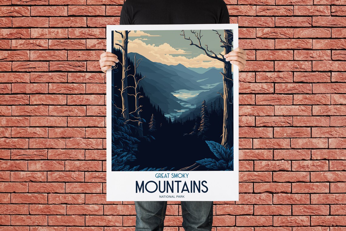 Smoky Mountains National Park Travel Poster - Image 3