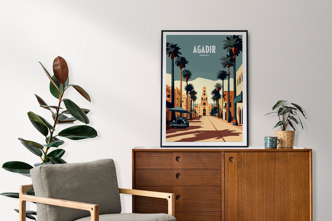 Agadir Morocco Travel Print Gift Travel Poster - Image 2
