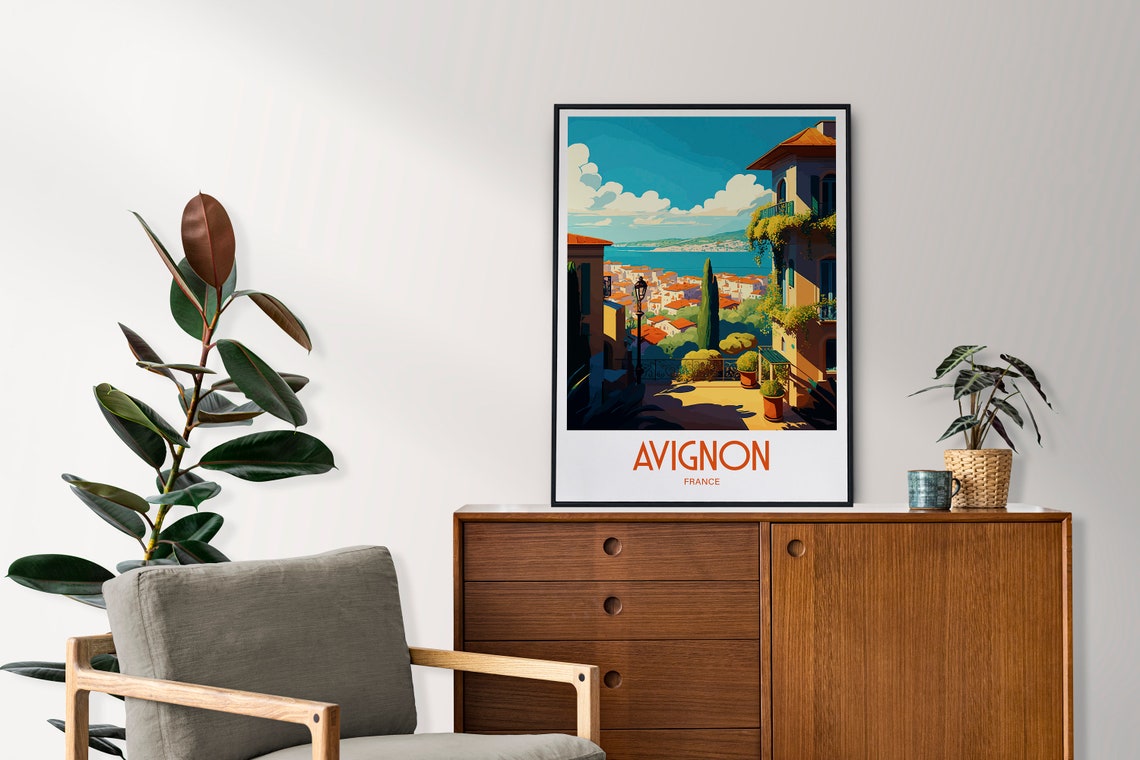 Avignon Travel Print Avignon France Poster Avignon Home Decor Landscape Art Print Avignon France Wall Art Avignon France Scenic Gift Avignon - Image 4