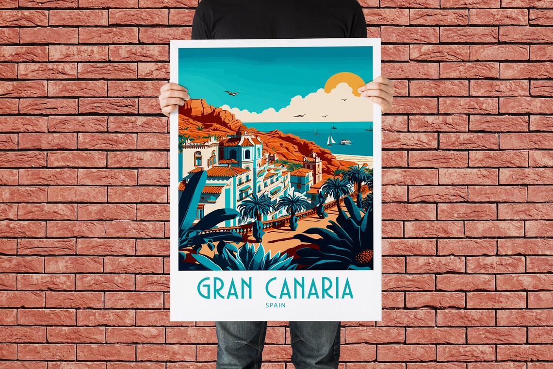 Gran Canaria Travel Poster, Spain Wall Decor - Image 2