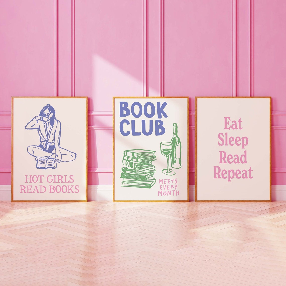 Book Lover Gallery Wall Set Eight Framed Reading Quotes Poster - Image 2