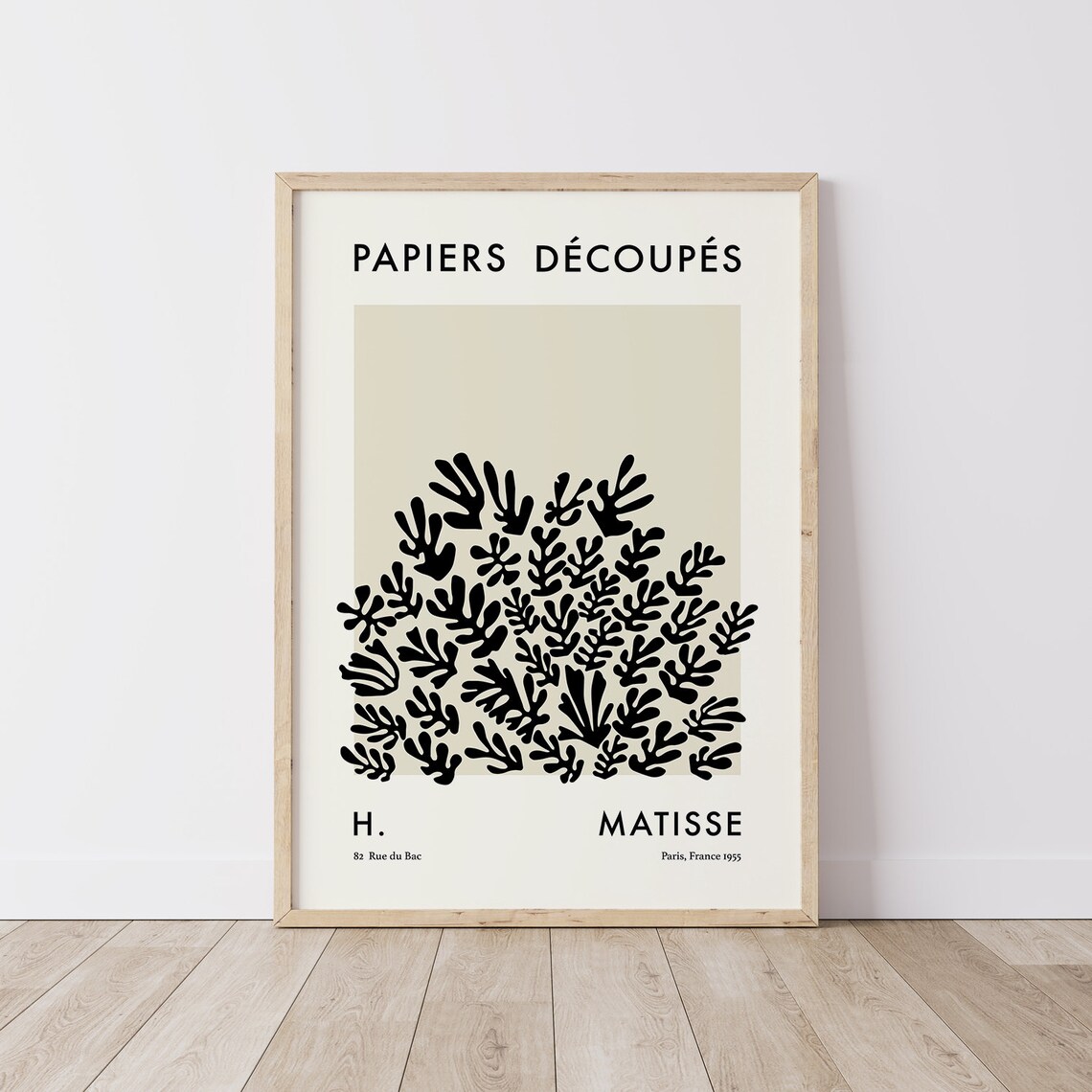 Matisse Papiers Decoupes Black Botanical Cut Out 1955 Art Print - Image 4