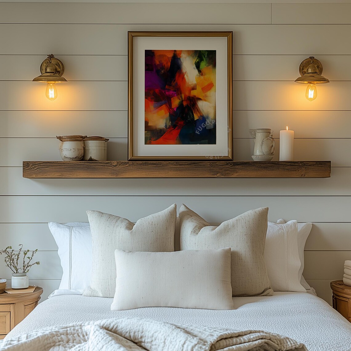 Abstract Expressionist Painting, Modern Decor - Image 2