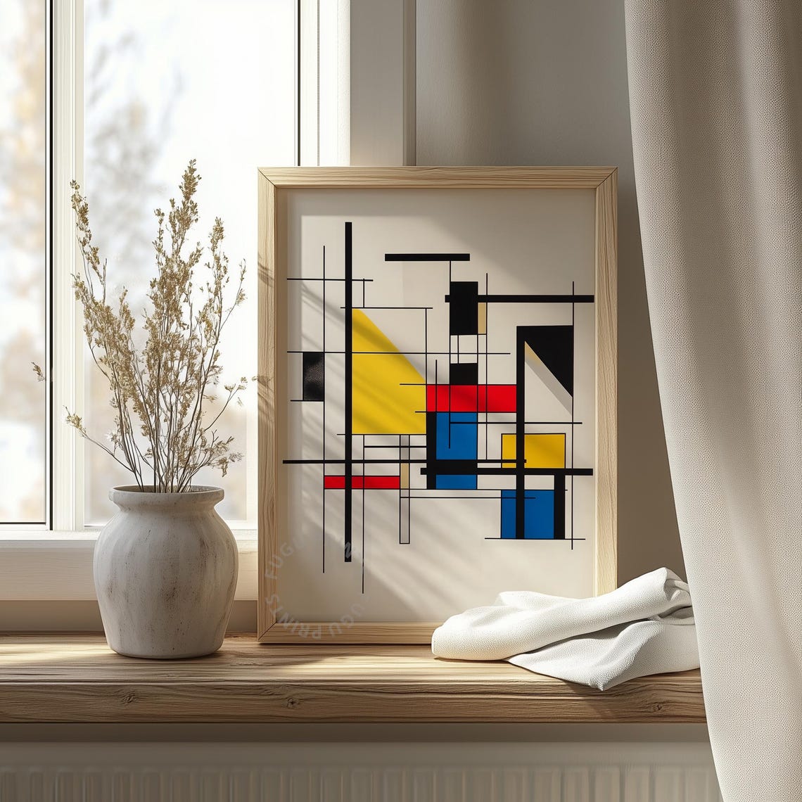 De Stijl Print Mondrian Art Geometric Wall Art Primary Colors Modern Decor Art 164 - Image 4