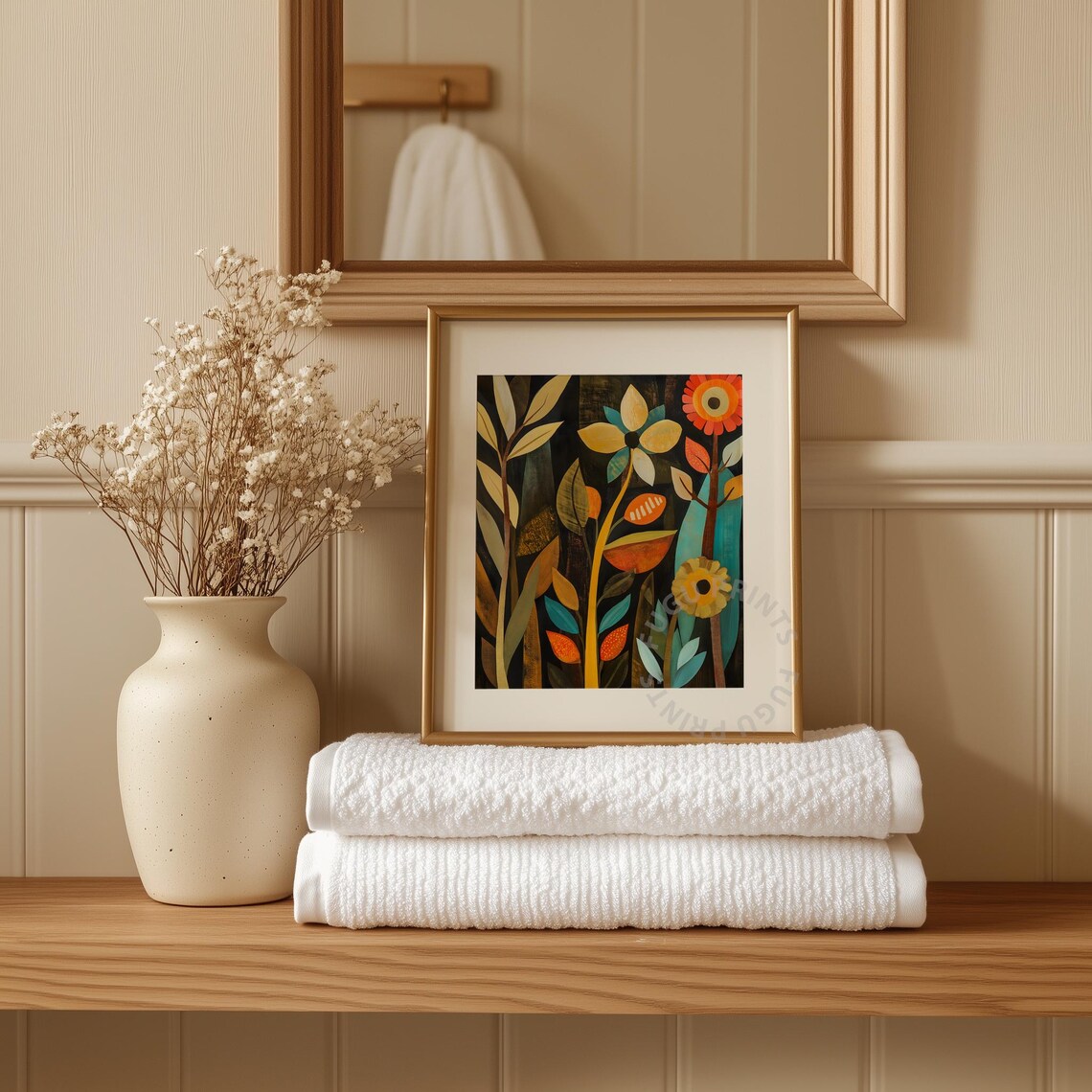 Abstract Floral Print, Modern Botanical Art - Image 3