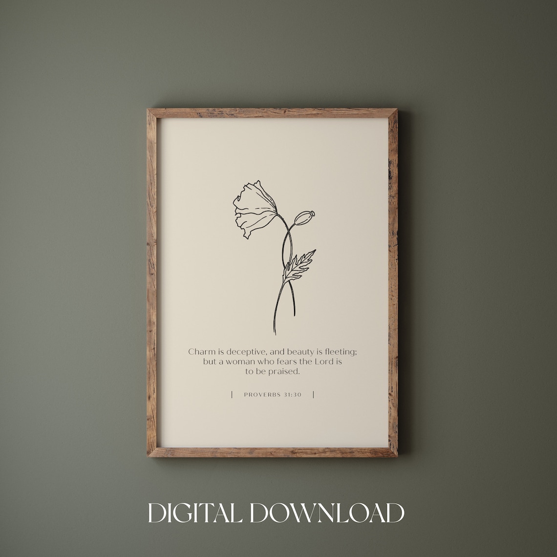 Proverbs 31 Scripture Print for Women and Mum