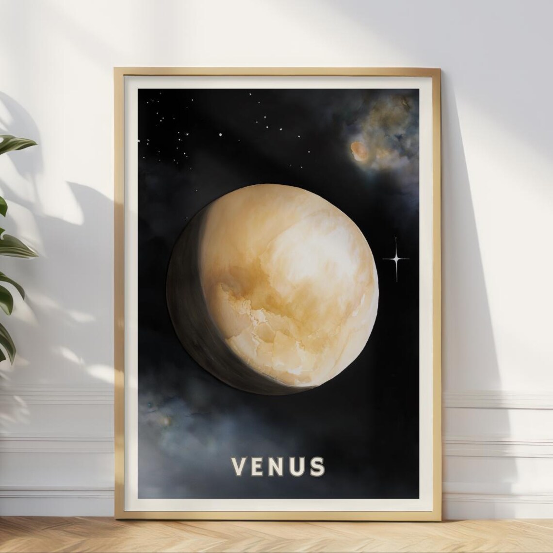 Venus Planet Art Print, Space Decor
