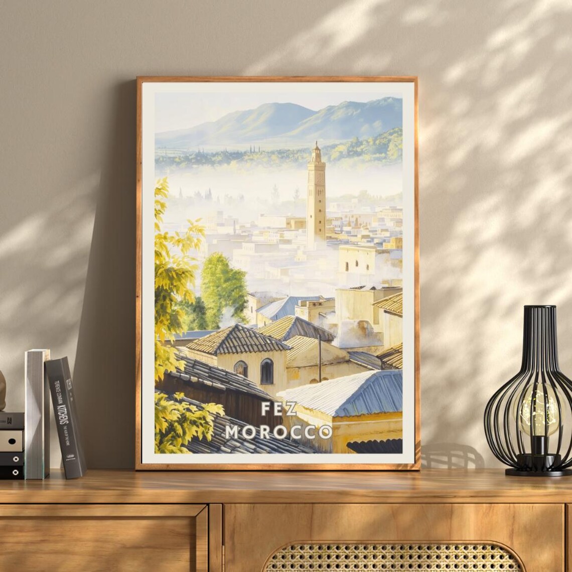 Fez Morocco Historic Medina Skyline Art Print - Image 3