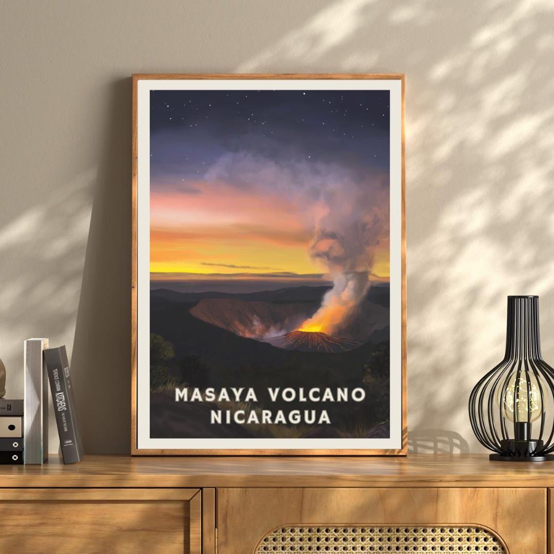 Masaya Volcano Nicaragua Poster Central America Travel Wall Art Nicaragua Adventure Print Masaya National Park Nature Lover Home Decor - Image 3