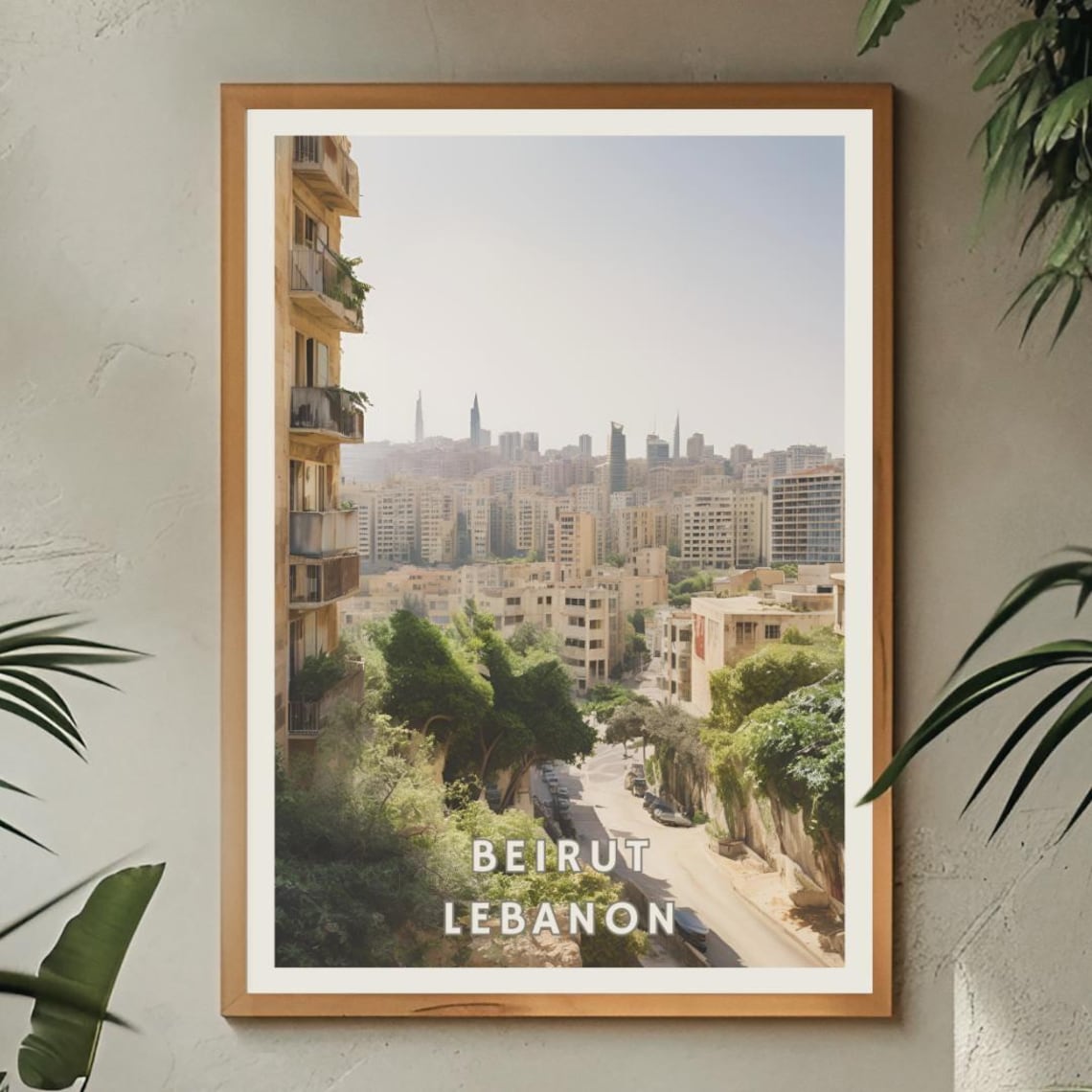 Beirut Lebanon Travel Poster, Urban Cityscape - Image 2