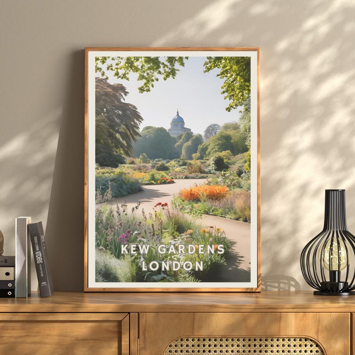 Kew Gardens Poster London Botanical Art Print Royal Botanic Gardens Wall Art Nature London Uk Travel Art Botanical Landscape Print - Image 2