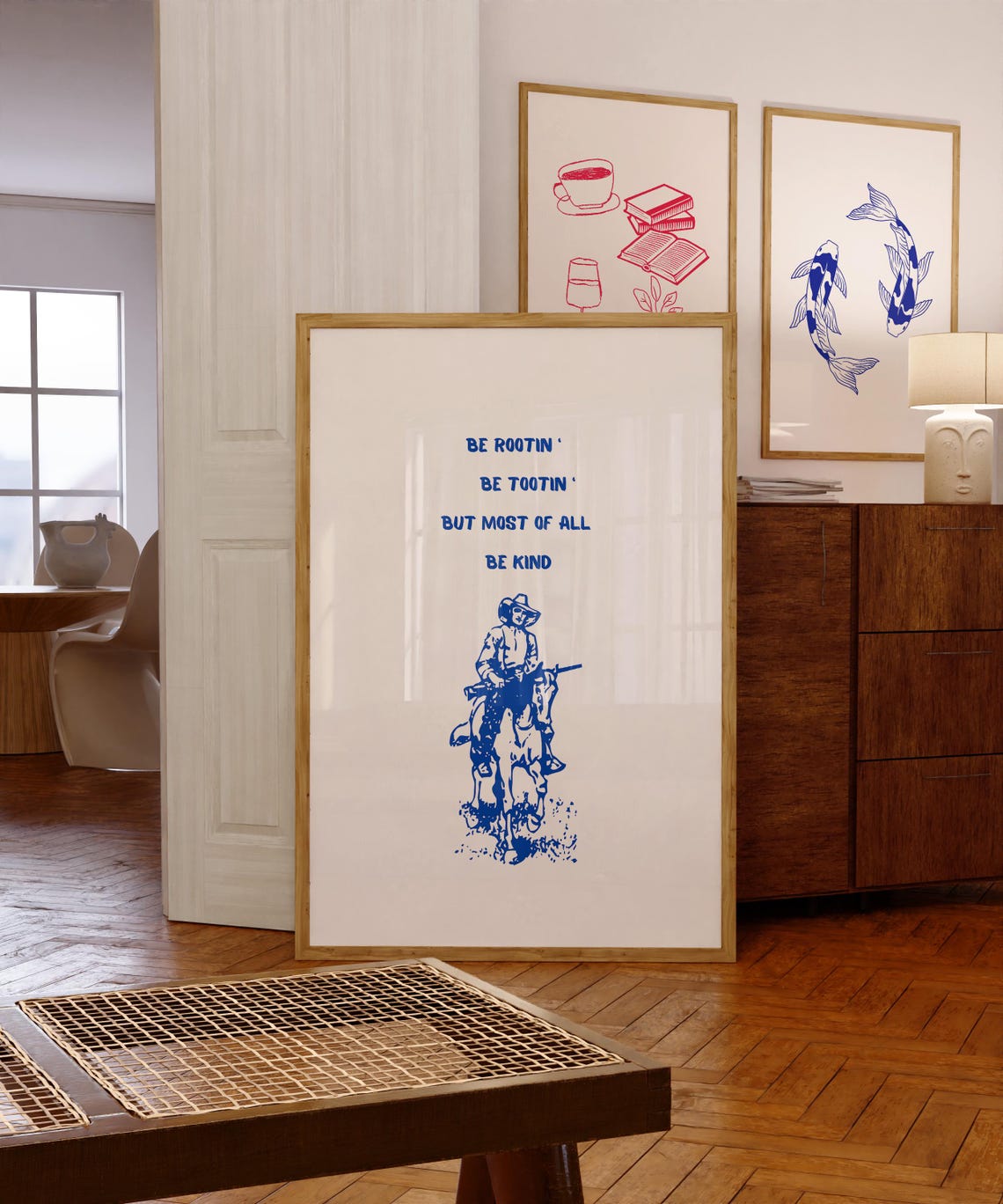 Be Rootin Be Tootin But Most of All Be Kind Cowboy Quote Poster