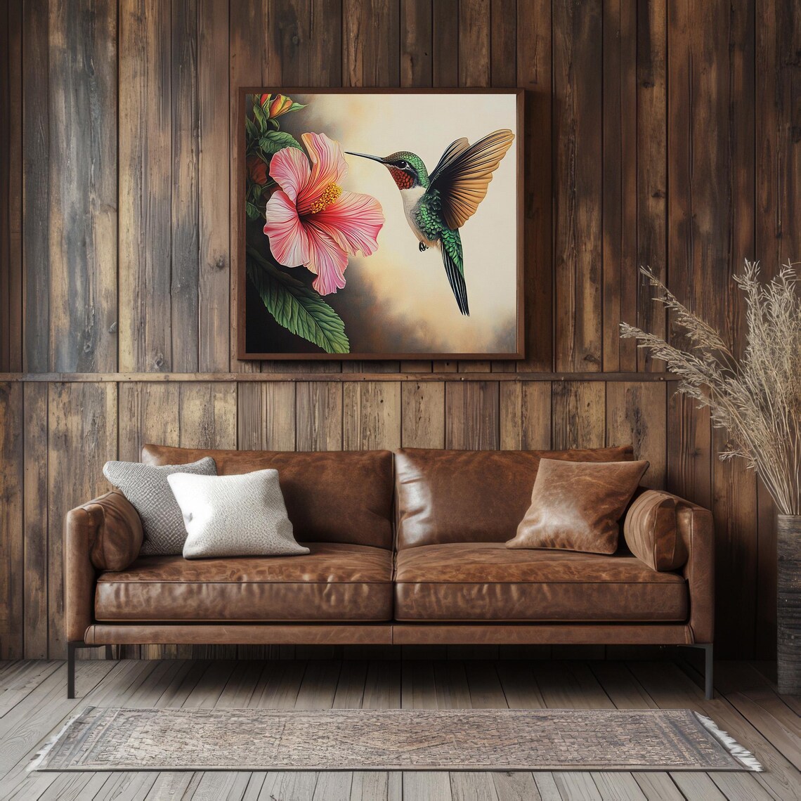 Hummingbird Print, Cute Bird And Flowers Gift - Image 3