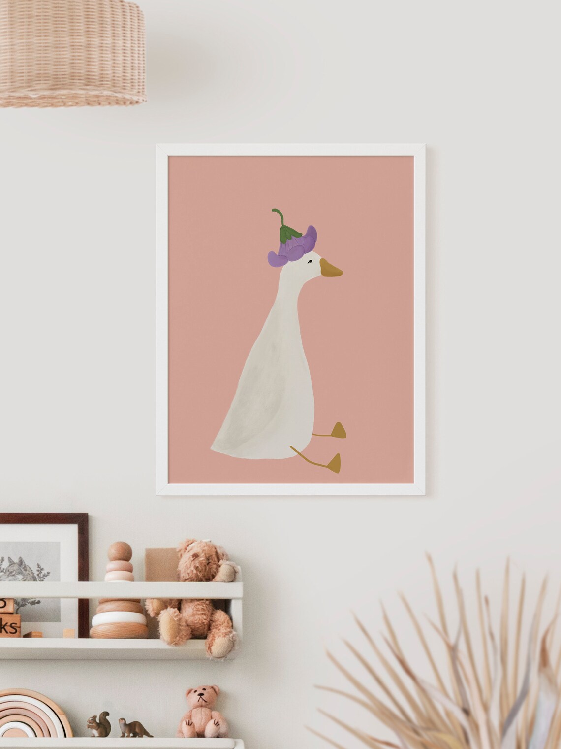 Silly Goose Poster, Goose Theme Nursery Decor - Image 2