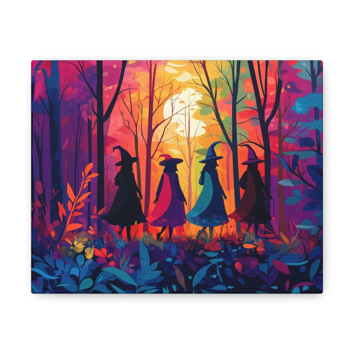 Witch Geometric Gothic Modern Halloween Art Print - Image 2