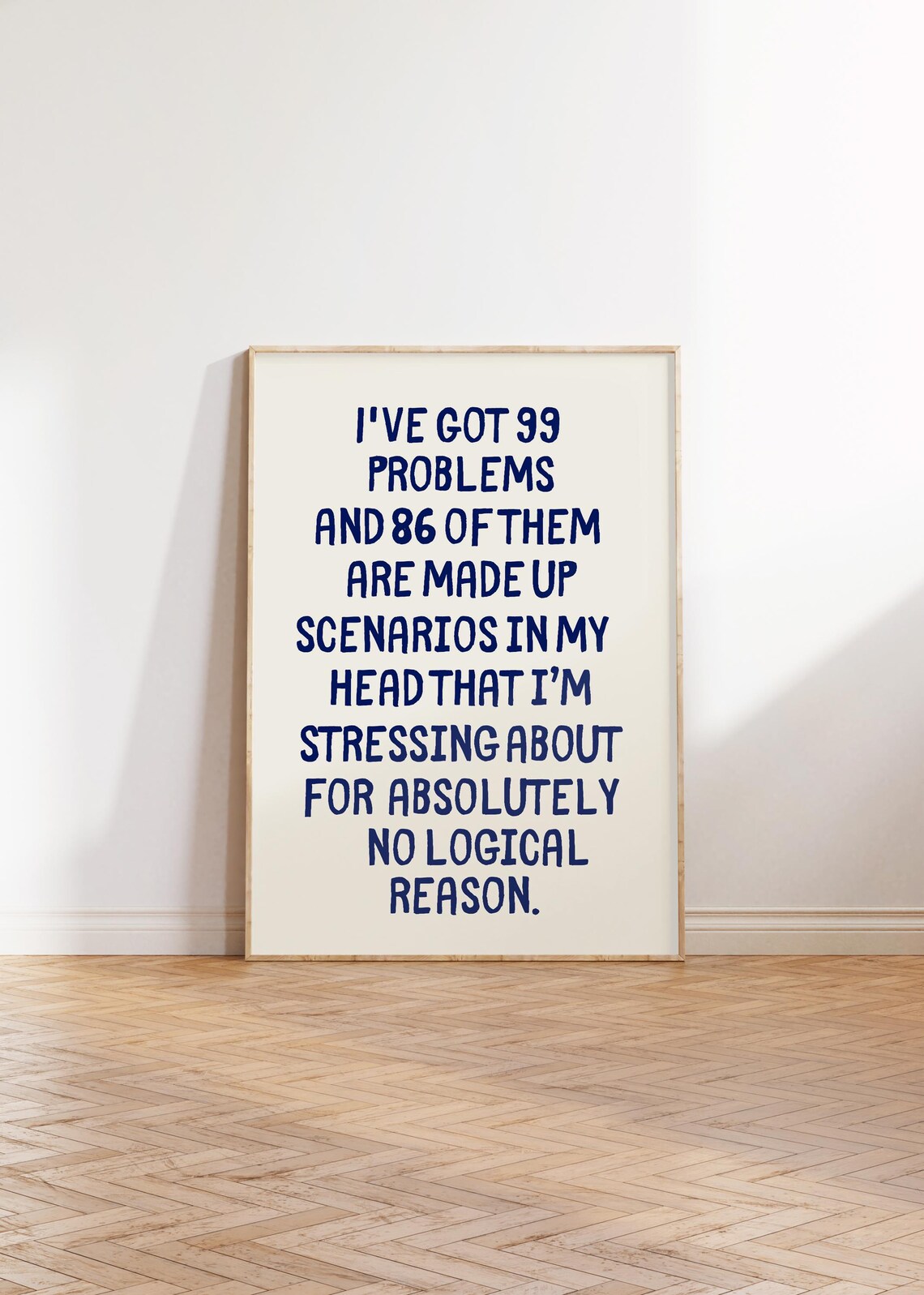 I've Got 99 Problems, Funny Mental Health Typography - Image 3